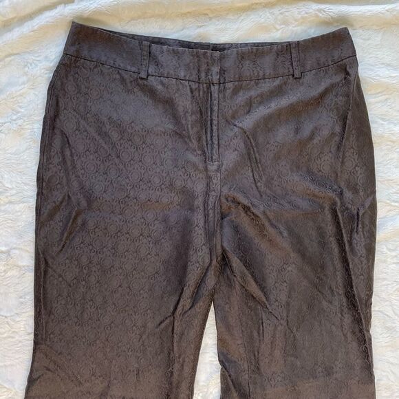 Ann Taylor Brown Mid Rise Wide Leg Trouser - Women’s 14 - Picture 4 of 8